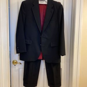 Brooks Brothers black suit with cuff pants